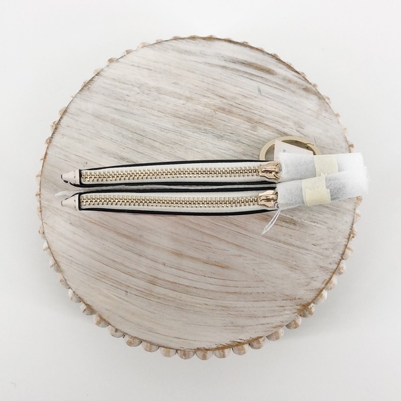 Kate Spade Black White Lucky Draw Double Zip Coin - Picture 7 of 9